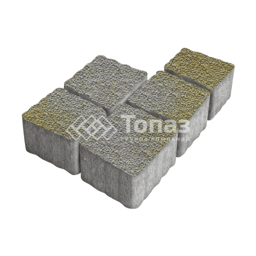 Тротуарная плитка Антик, меланж с гранитной крошкой, 4 см