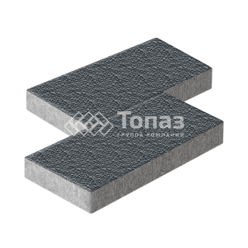 Тротуарная плитка 500х250х60, черная с мраморной крошкой