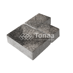 Тротуарная плитка Бергамо, агат коричневый с мраморной крошкой, 6 см