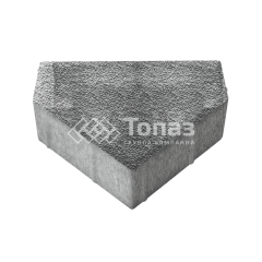 Тротуарная плитка Тиара, антрацит с мраморной крошкой, 6 см