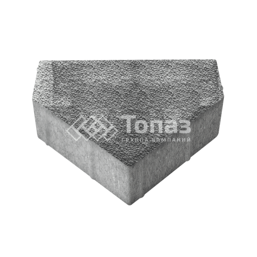 Тротуарная плитка Тиара, антрацит с мраморной крошкой, 6 см