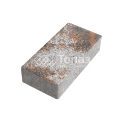 Тротуарная плитка 200х100х60, агат оранжевый на камне