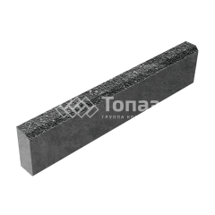 Камень бортовой БР 100.20.8, аляска черная с мраморной крошкой