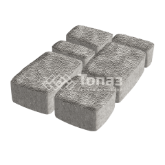 Тротуарная плитка Классико, неаполь с мраморной крошкой, 6 см