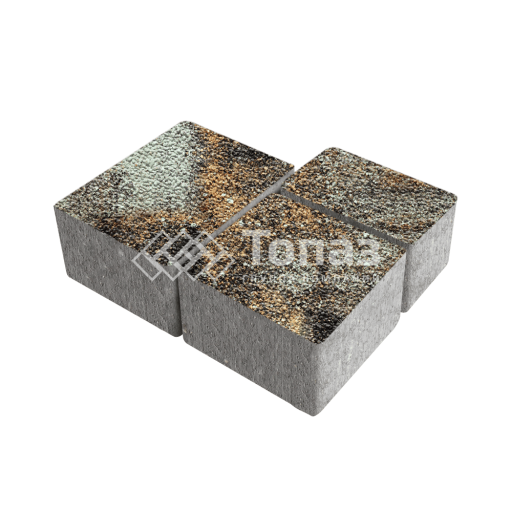 Тротуарная плитка Лэндхаус, агат кофейный с мраморной крошкой, 6 см