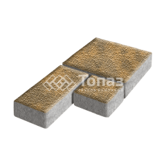 Тротуарная плитка Рубико, гончар с мраморной крошкой, 6 см