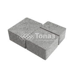 Тротуарная плитка Лэндхаус, серо-белая на камне, 8 см