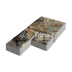 Тротуарная плитка Рубико, агат кофейный, 4 см