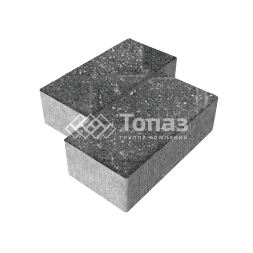 Тротуарная плитка 240х120х70, аляска черная