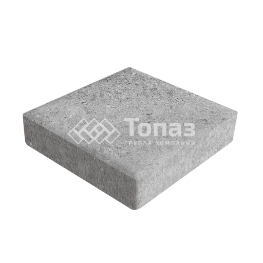 Тротуарная плитка Квадрат 200х200х40, серо-белая