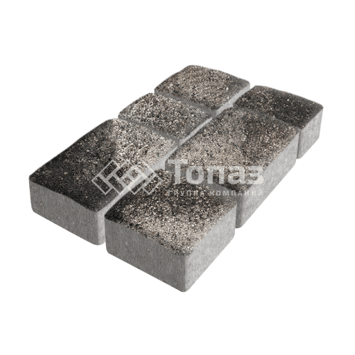 Тротуарная плитка Старый город, агат коричневый, 4 см