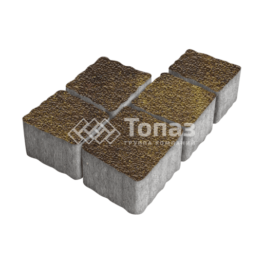 Тротуарная плитка Антик, осень с гранитной крошкой, 4 см