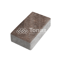 Тротуарная плитка Брусчатка, яшма с гранитной крошкой, 8 см