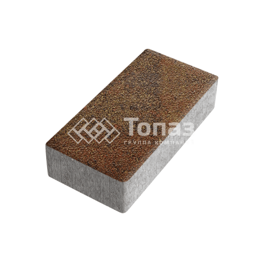 Тротуарная плитка 200х100х100, джафар оранжевый на камне