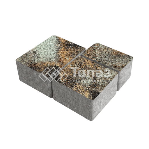 Тротуарная плитка Лэндхаус, агат кофейный на камне, 8 см