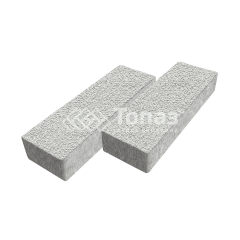 Тротуарная плитка 300х100х60, белая на камне