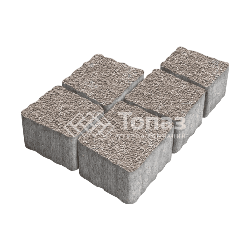 Тротуарная плитка Антик, сахара с гранитной крошкой, 4 см