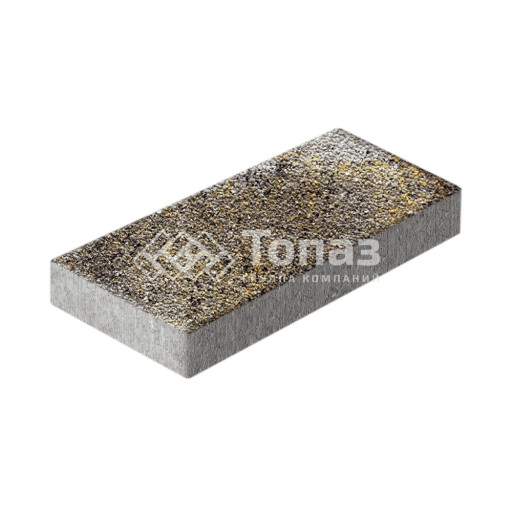 Тротуарная плитка 500х250х60, агат желтый с мраморной крошкой