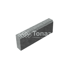Камень бортовой БР 50.20.8, серый с гранитной крошкой