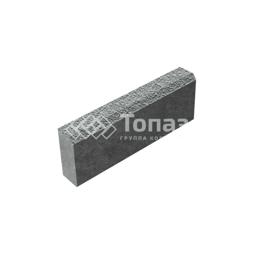 Камень бортовой БР 50.20.8, серый с гранитной крошкой