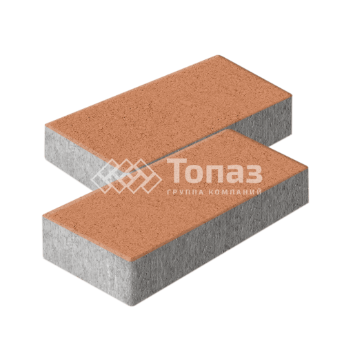 Тротуарная плитка 600х300х60, оранжевая