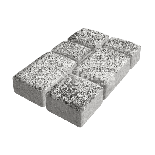 Тротуарная плитка Старый город, аляска белая, 4 см