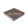 Тротуарная плитка Квадрат 400х400х60, коричневая с гранитной крошкой
