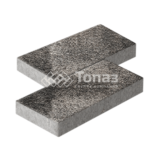 Тротуарная плитка 500х250х60, агат коричневый с мраморной крошкой