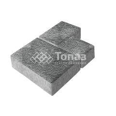 Тротуарная плитка Бергамо, антрацит с мраморной крошкой, 6 см