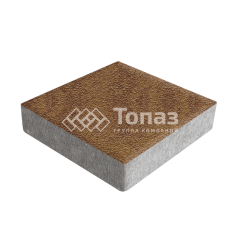 Тротуарная плитка Квадрат 200х200х60, листопад на камне