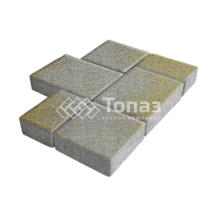 Тротуарная плитка Новый город, меланж, 6 см