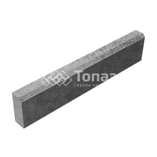 Камень бортовой БР 100.20.8, серо-белый