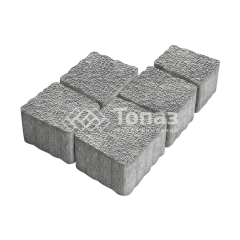 Тротуарная плитка Антик, аква с мраморной крошкой, 4 см