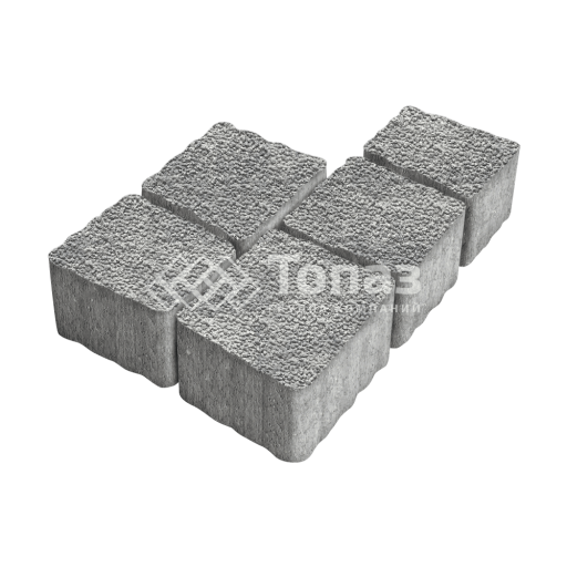 Тротуарная плитка Антик, аква с мраморной крошкой, 4 см