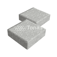 Тротуарная плитка Квадрат 200х200х40, белая с мраморной крошкой