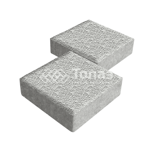 Тротуарная плитка Квадрат 200х200х40, белая с мраморной крошкой