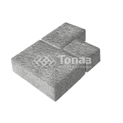 Тротуарная плитка Бергамо, аква с мраморной крошкой, 6 см