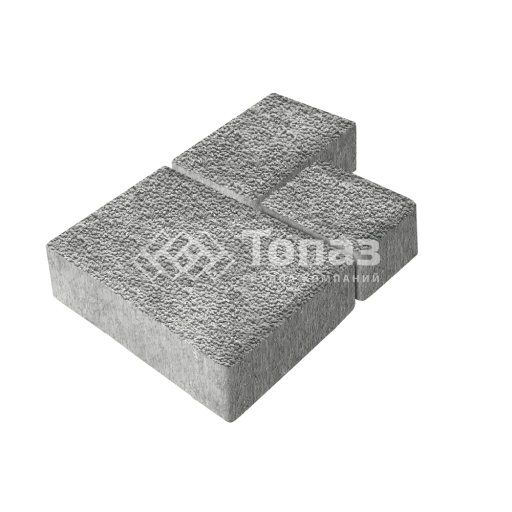 Тротуарная плитка Бергамо, аква с мраморной крошкой, 6 см