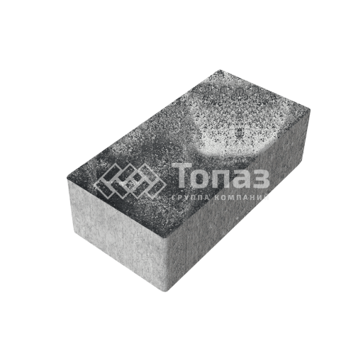 Тротуарная плитка 240х120х70, черно-белая