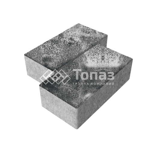 Тротуарная плитка 240х120х70, черно-белая