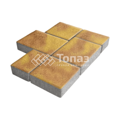 Тротуарная плитка Новый город, шафран, 6 см