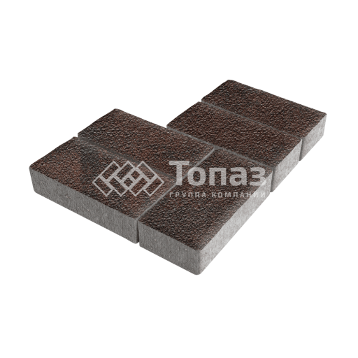Тротуарная плитка 200х100х100, клинкер на камне
