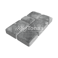 Тротуарная плитка Брук, антрацит, 6 см