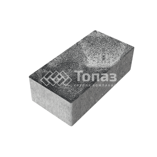 Тротуарная плитка 240х120х70, черно-белая на камне