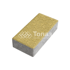 Тротуарная плитка 200х100х40, желтая с гранитной крошкой