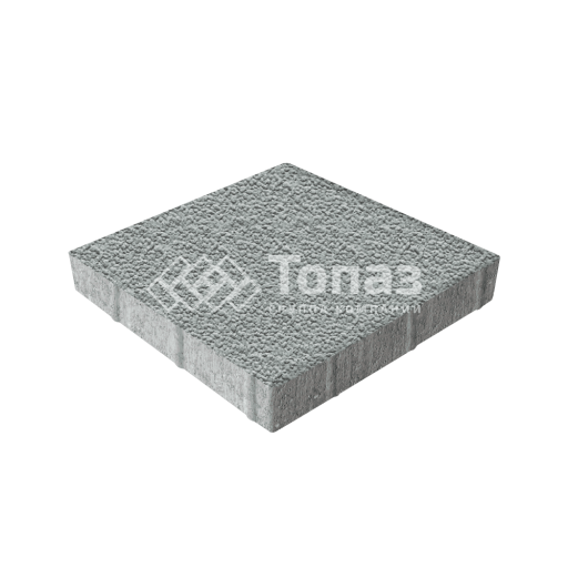 Тротуарная плитка Квадрат 400х400х60, серая с гранитной крошкой