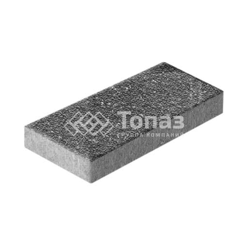 Тротуарная плитка 500х250х60, аляска черная с мраморной крошкой