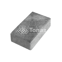 Тротуарная плитка Брусчатка, антрацит на камне, 10 см