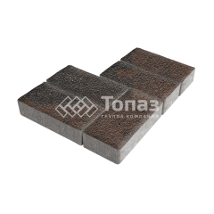 Тротуарная плитка 200х100х100, конго на камне