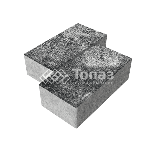 Тротуарная плитка 240х120х70, черно-белая с гранитной крошкой